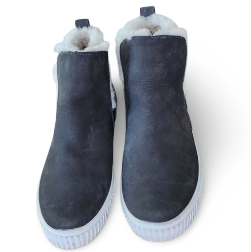 Timberland ReBOTL Gray‎ Smooth Nubuck Leather Ankle Boots Womens Size 7